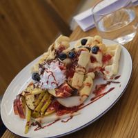 Waffles at Dosa Dosa in Prague