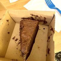 Chocolate cake at Dosa Dosa in Prague