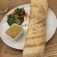 Dosa with Peanut-Chutney  at Dosa Dosa in Prague