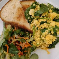 Scrambled tofu at Dosa Dosa in Prague