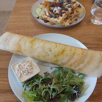 Scrambled tofu dosa at Dosa Dosa in Prague