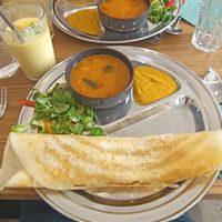 Dosa menu at Dosa Dosa in Prague