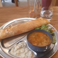 The dosa menu at Dosa Dosa in Prague