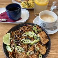 Stir fry noodles and tofu  at Dosa Dosa in Prague