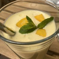 Mango lassi   at Dosa Dosa in Prague