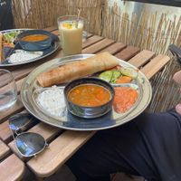 Incredible mixed dosas  at Dosa Dosa in Prague