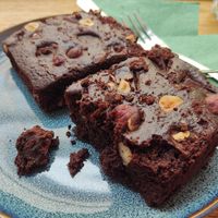 Brownies at Dosa Dosa in Prague