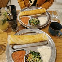 Scrambled tofu, breakfast dosa at Dosa Dosa in Prague