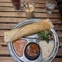 Big Mushroom Dosa, they all come with this at Dosa Dosa in Prague