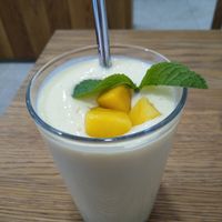 mango lassi at Dosa Dosa in Prague