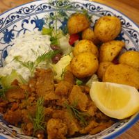 Gyros bowl at Dosa Dosa in Prague