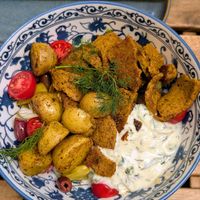 Gyros bowl at Dosa Dosa in Prague