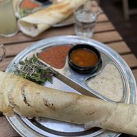 Aloo masala dosa - Dosa Dosa, Prague  at Dosa Dosa in Prague
