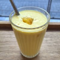 Mango lassi at Dosa Dosa in Prague