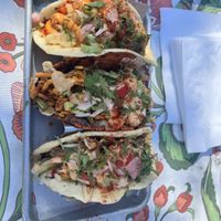 Tres tacos  at Eris Food Co in Oceanside