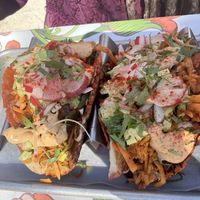 Sweet potato tacos  at Eris Food Co in Oceanside