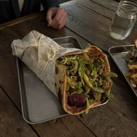 “Chicken” pesto gyro   at Eris Food Co in Oceanside