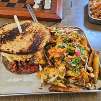 Rueben amd monster fries at Eris Food Co in Oceanside
