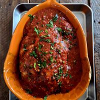 Lasagne at Eris Food Co in Oceanside