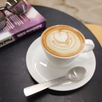 Flat white at Bun and Coffee in Malaga