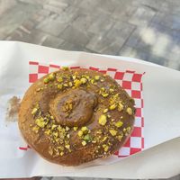 Donut de pistacho at Bun and Coffee in Malaga