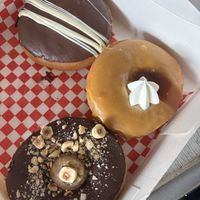 Different vegan donuts-lotus/kinder bueno  at Bun and Coffee in Malaga