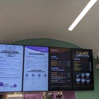 Inside screens at Buddha Bowls by Elena's in Vienna