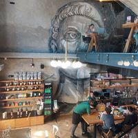 Inside at Kafeterija Niš in Nis