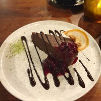 Vegan chocolate cheesecake at U Bistrot in St Julians