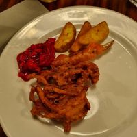 Vegan Onion bhaji, chilli pakora, and spicy wedges at Taza in Dundee