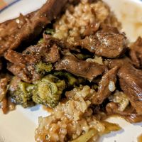 Vegan Beef and broccoli at NuVegan in Baltimore