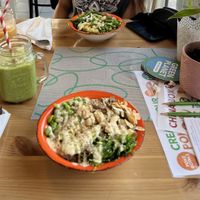 Poké bowls and smoothies  at Green Planet the Foodcourt in Gran Canaria