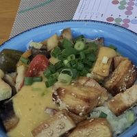 Veganes Tagesgericht mit Kartoffelpüree   at Green Planet the Foodcourt in Gran Canaria