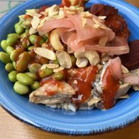 Soya chunks poke bowl  at Green Planet the Foodcourt in Gran Canaria