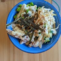 Small bowl with tofu and mango mayo at Green Planet the Foodcourt in Gran Canaria