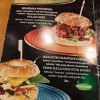 Menu veggie at JUNGLA in Gdansk