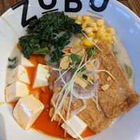 Spicy vegan ramen at ZUBU in Burnaby