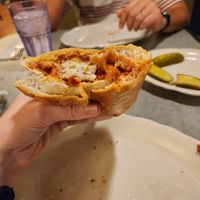 Don't recommend the chick'n parm sandwich as the amount of chickn is so tiny at Court Square Diner in Queens