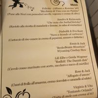 Menù at La Sosta de' Savi in Florence