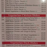 Menu at Castle Chinese Takeaway in Keith