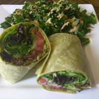 Burrito | kale salad  at Good Life Cafe in Columbia