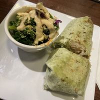 Grilled Ruben Wrap with Kale salad side    at Good Life Cafe in Columbia