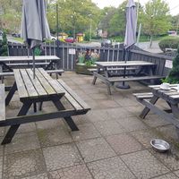 Outside seating at Bella Rose Cafe in Scarborough