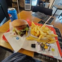 Burger nordic, petite frite at Frituur Arré Patat in Antwerpen