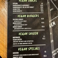 vegan menu  at Frituur Arré Patat in Antwerpen