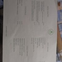 Menu at Parada Vegana in Cusco