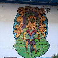 Graffiti at Parada Vegana in Cusco