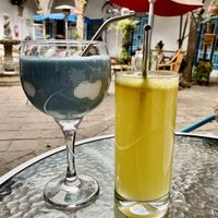 Milkshake and Cocktail  at Parada Vegana in Cusco