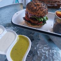 The burger #Veganuary at Parada Vegana in Cusco