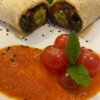 Desayuno - Crepe Salgado at Parada Vegana in Cusco